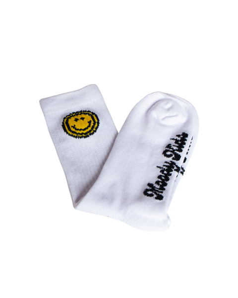 Moody Kids Logo Socks - White