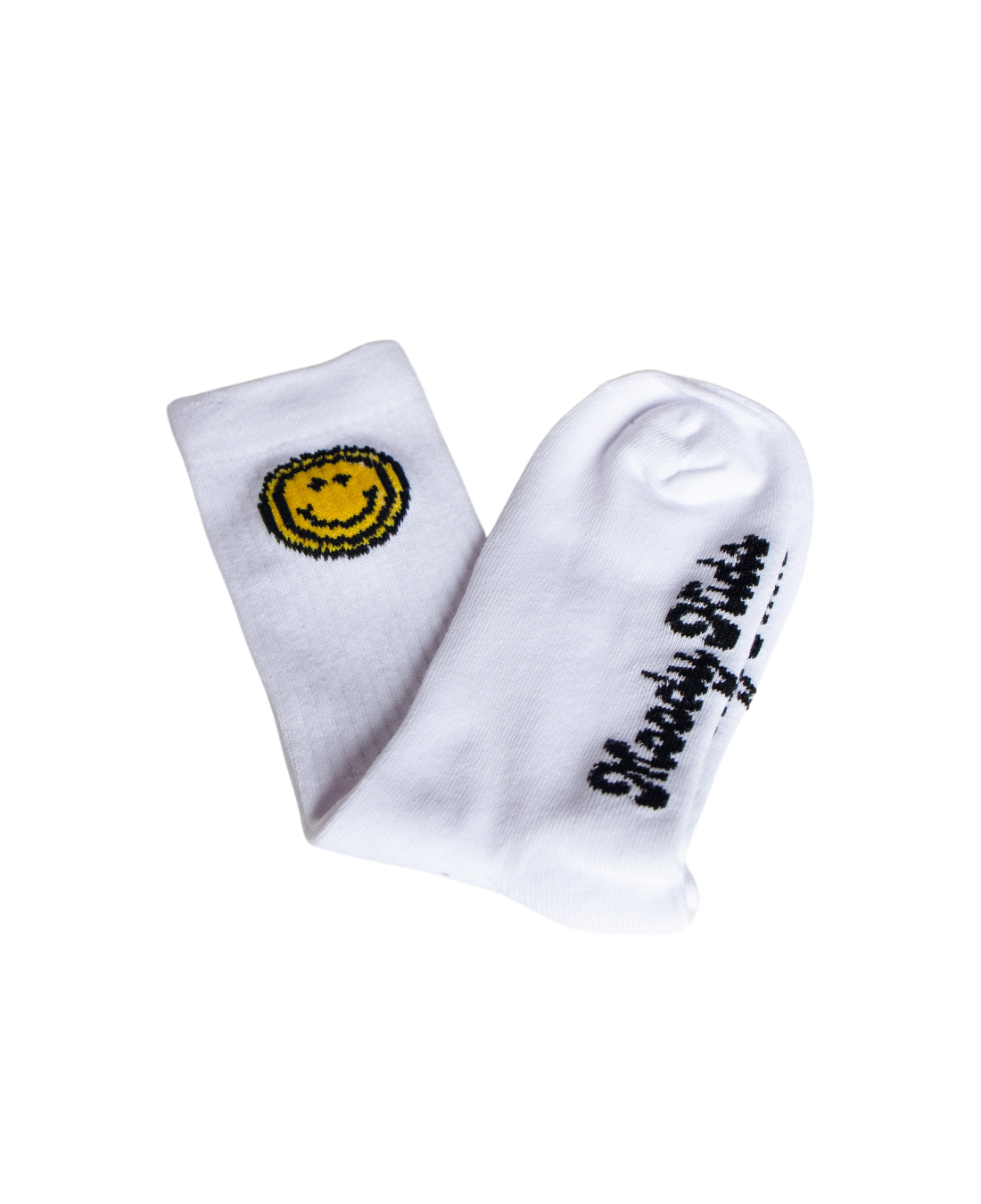 Moody Kids Logo Socks - White